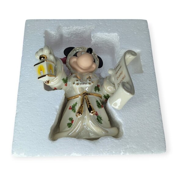 Lenox/Disney Victorian Santa Mickey Mouse Porcelain Figure Original Box 6" Tall - Picture 14 of 16